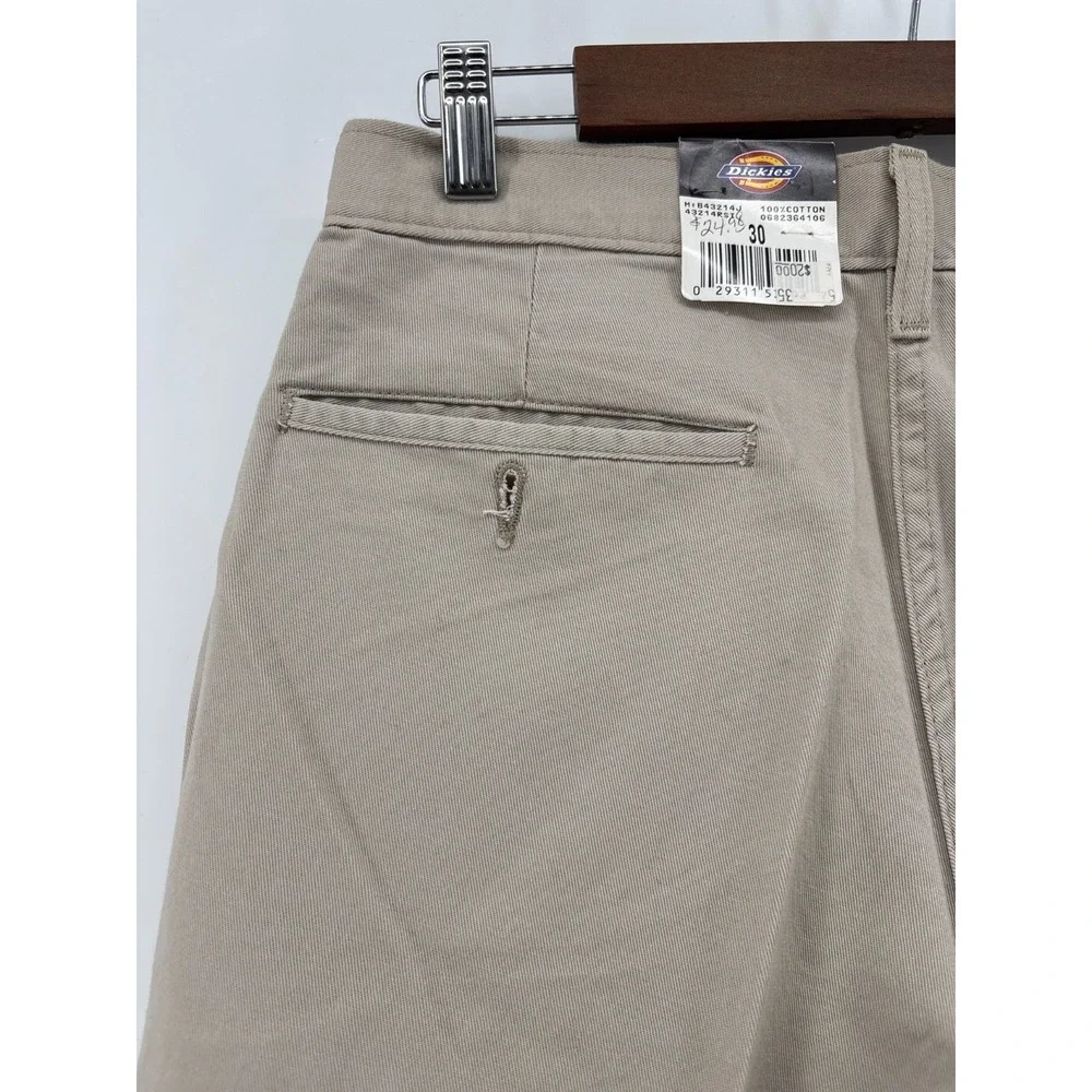 Dickies Cargo Shorts Mens Khaki Tan Twill Relaxed Fit Workwear Outdoor 30 NWT